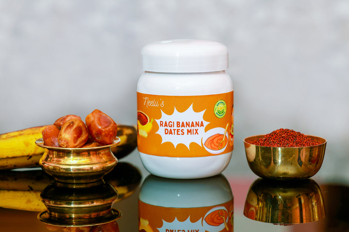Ragi Banana Dates Mix