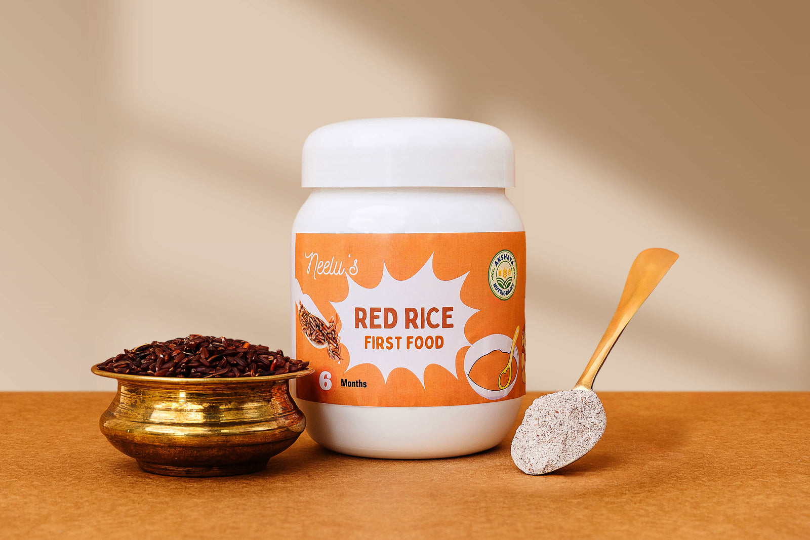 Neeloos Traditional Kerala Red Rice Baby Cereal (Njavara Ari) | 250g